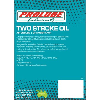 Prolube 2 Stroke Aircooled Engine Oil 20L