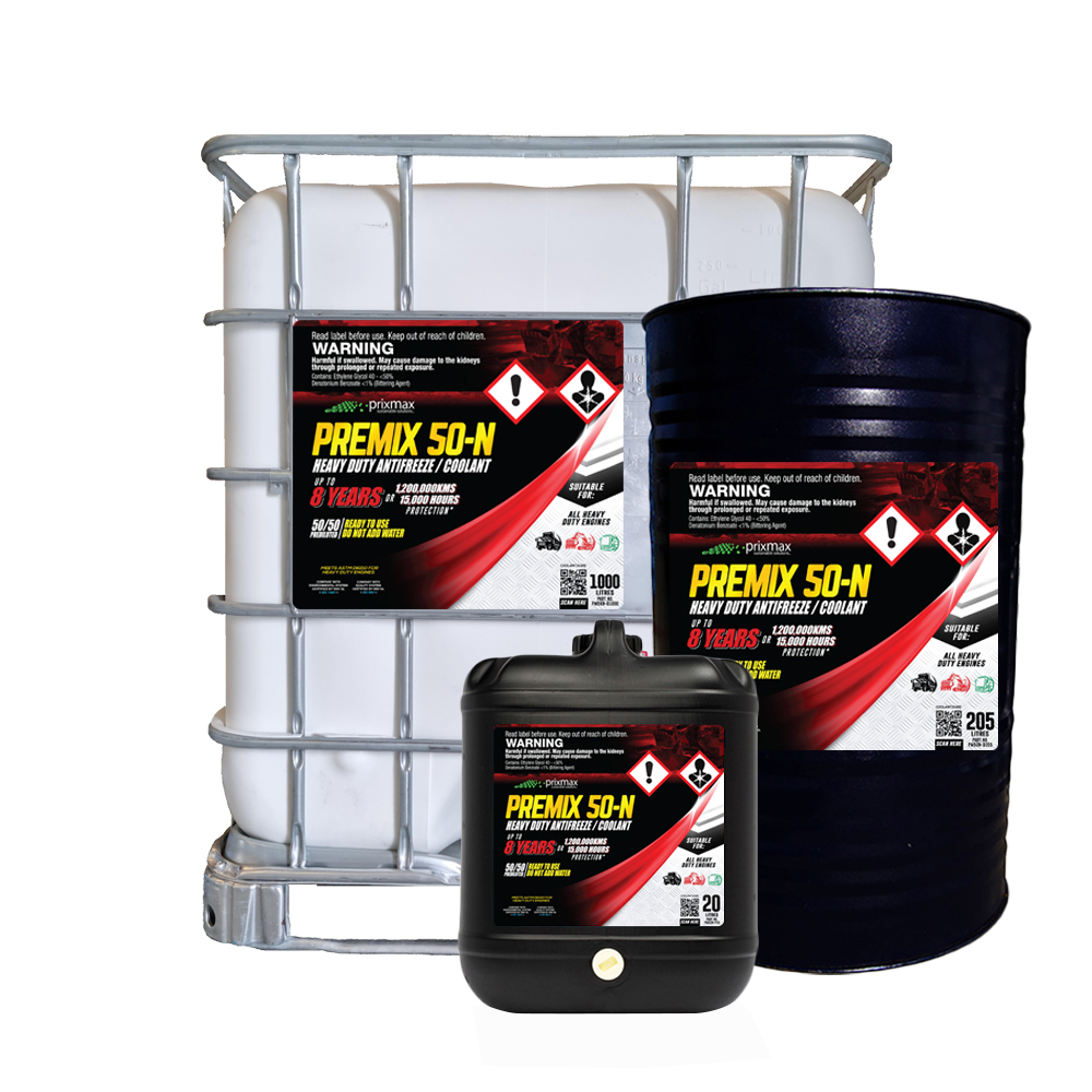 Prixmax Premix 50 N Premium Extended Life Coolant Anti Freeze Anti Boil Premix Caterpillar Elc 